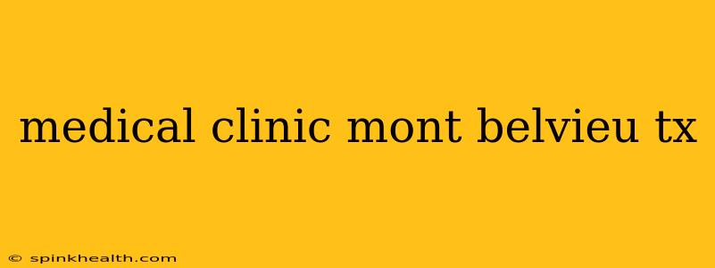 medical clinic mont belvieu tx