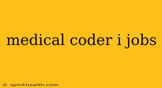 medical coder i jobs