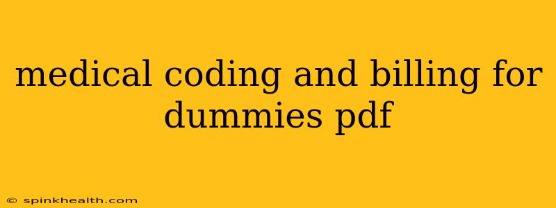 medical coding and billing for dummies pdf