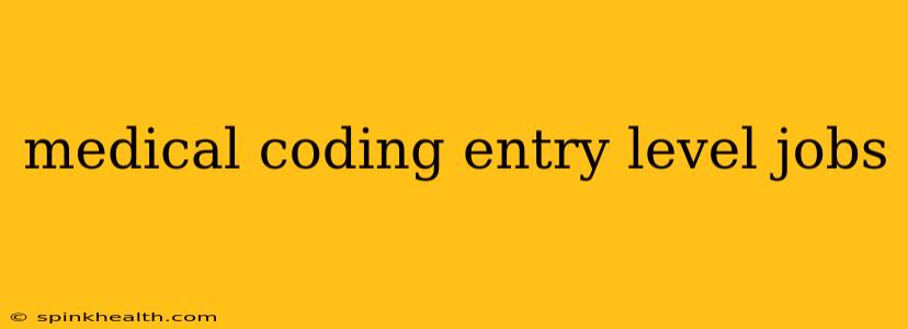 medical coding entry level jobs