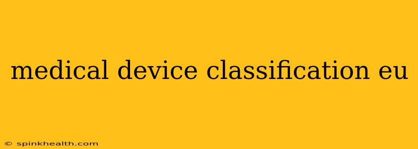 medical device classification eu