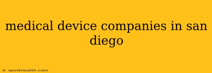 medical device companies in san diego