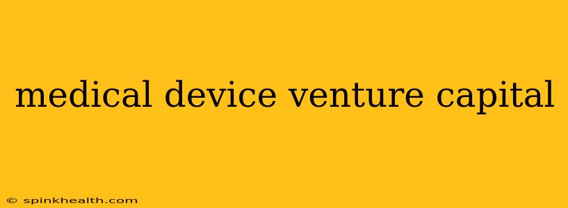 medical device venture capital