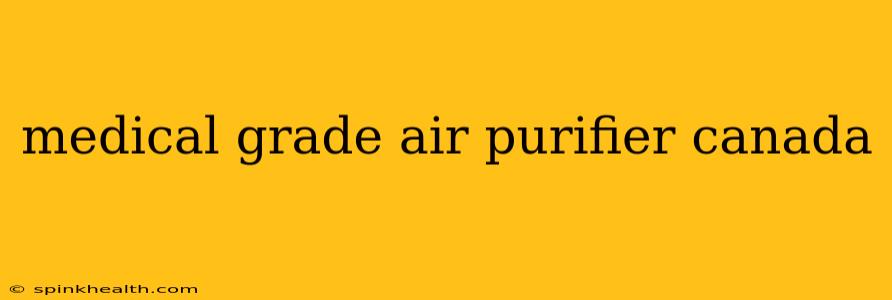 medical grade air purifier canada