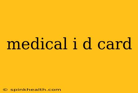 medical i d card