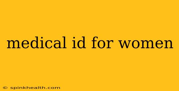 medical id for women