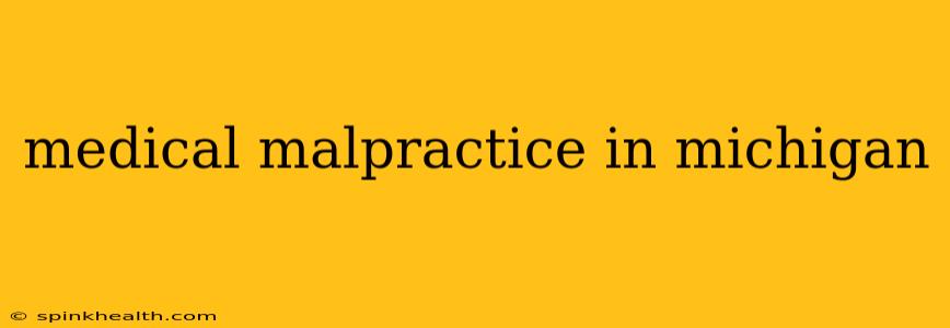 medical malpractice in michigan