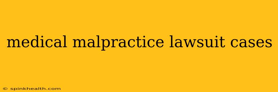 medical malpractice lawsuit cases