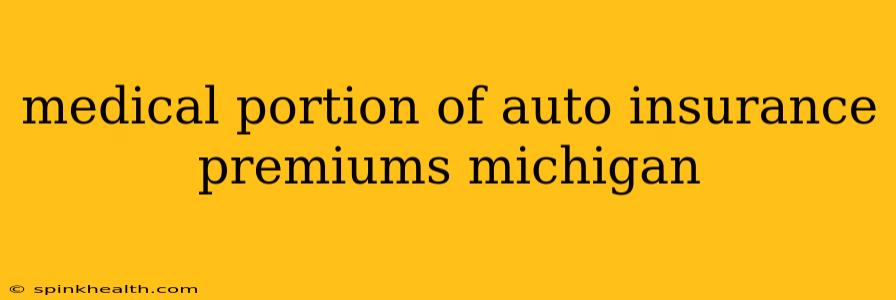 medical portion of auto insurance premiums michigan