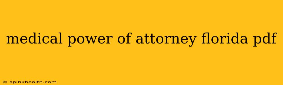 medical power of attorney florida pdf