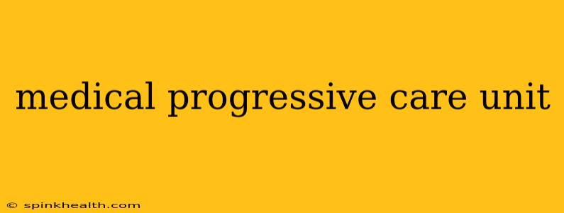 medical progressive care unit