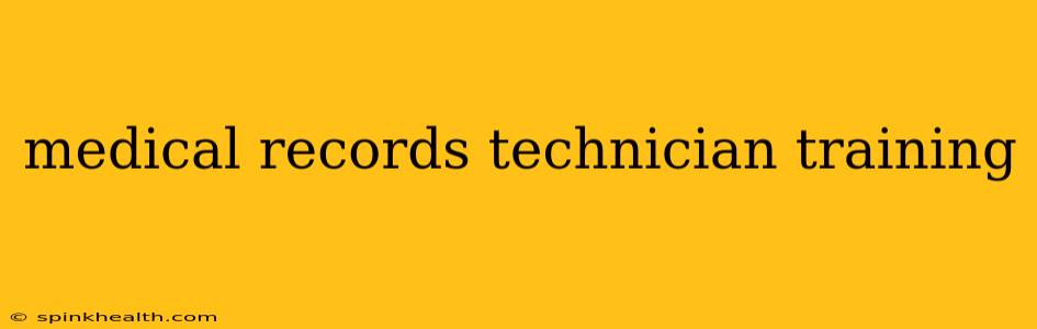 medical records technician training