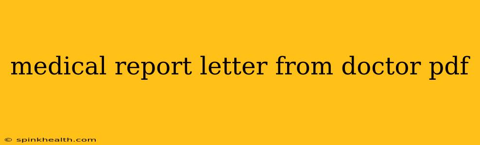 medical report letter from doctor pdf