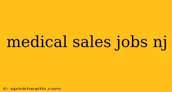 medical sales jobs nj