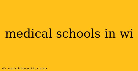 medical schools in wi