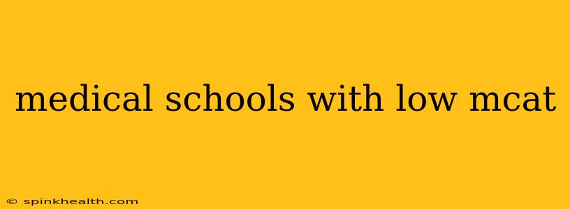 medical schools with low mcat