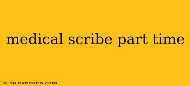 medical scribe part time
