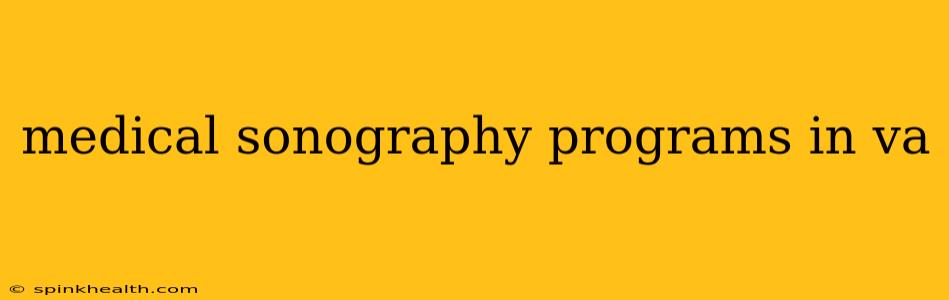 medical sonography programs in va