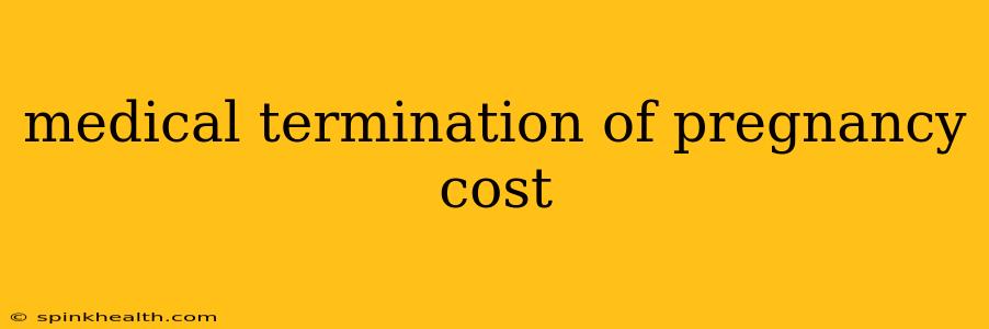 medical termination of pregnancy cost