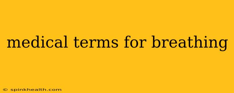 medical terms for breathing