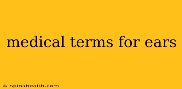 medical terms for ears