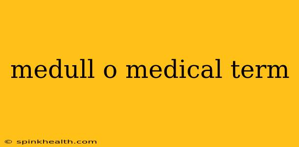 medull o medical term