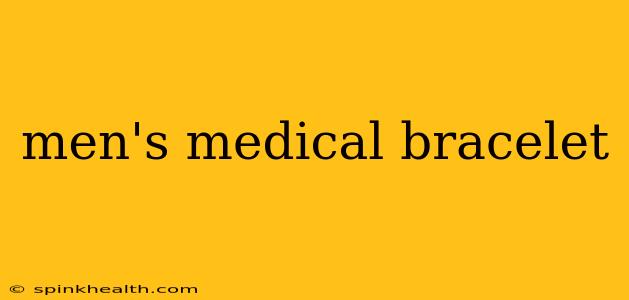 men's medical bracelet