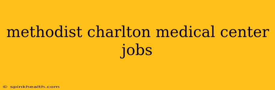 methodist charlton medical center jobs