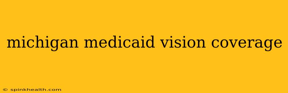 michigan medicaid vision coverage