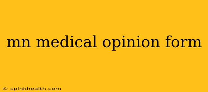 mn medical opinion form