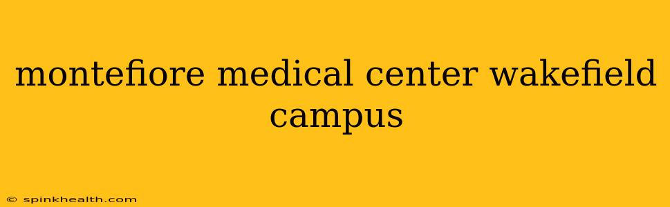 montefiore medical center wakefield campus