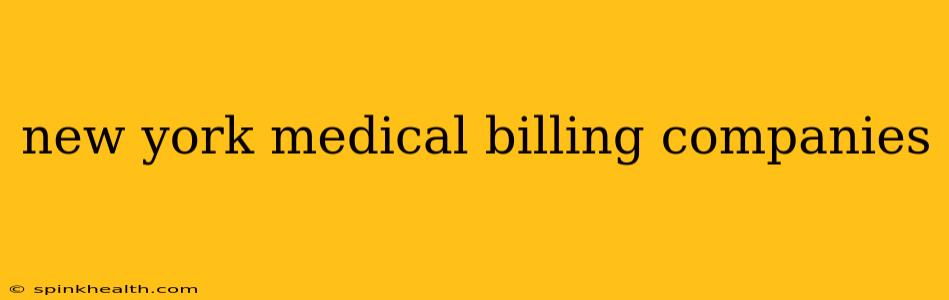 new york medical billing companies
