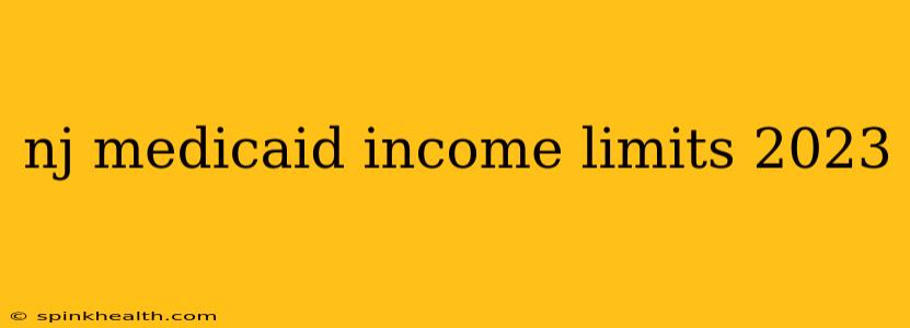 nj medicaid income limits 2023