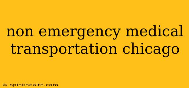 non emergency medical transportation chicago