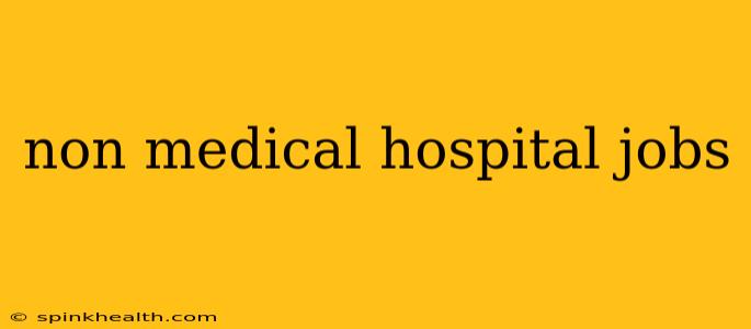 non medical hospital jobs