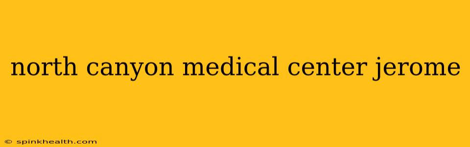north canyon medical center jerome