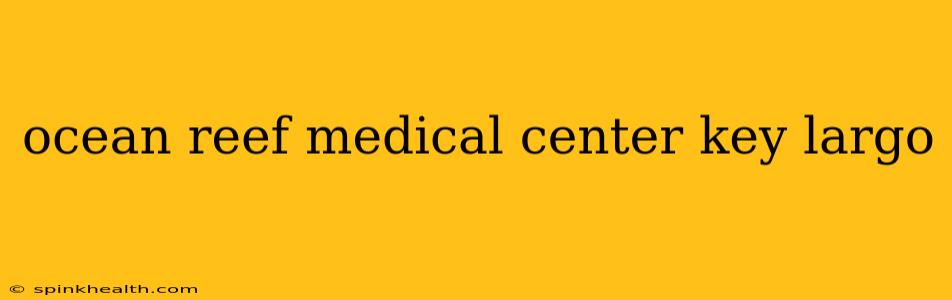 ocean reef medical center key largo