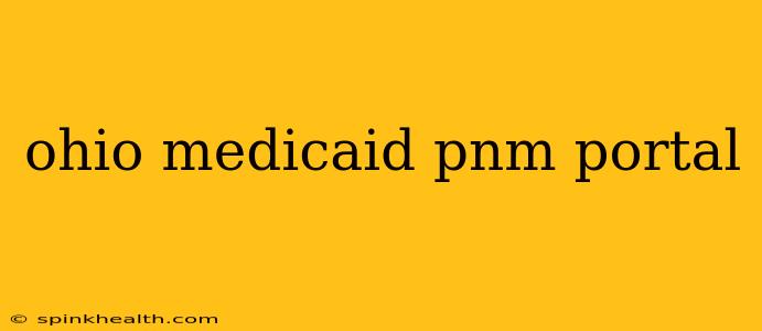 ohio medicaid pnm portal