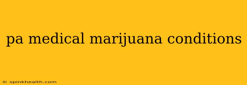 pa medical marijuana conditions