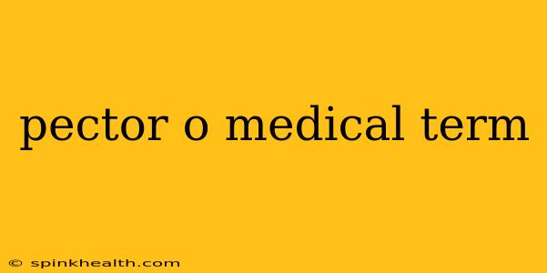 pector o medical term