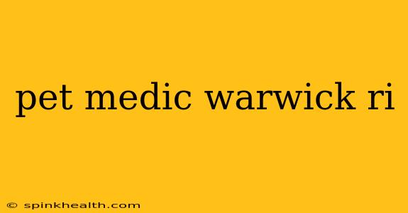 pet medic warwick ri
