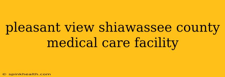 pleasant view shiawassee county medical care facility