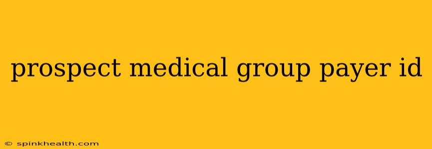 prospect medical group payer id