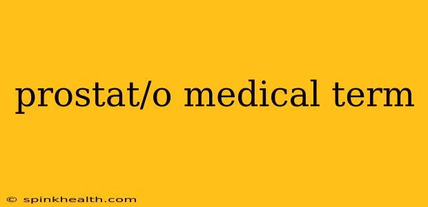 prostat/o medical term