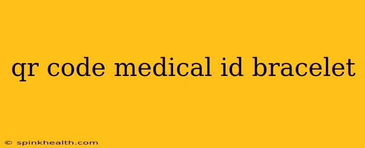 qr code medical id bracelet