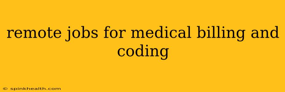 remote jobs for medical billing and coding
