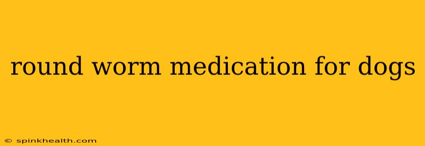 round worm medication for dogs