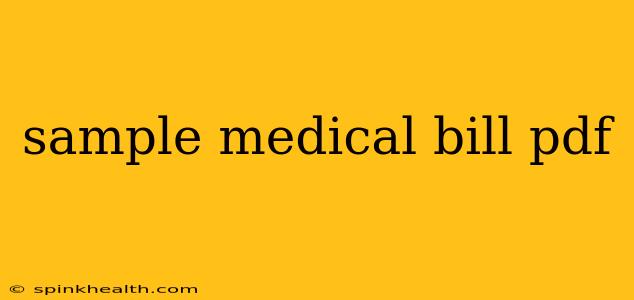 sample medical bill pdf