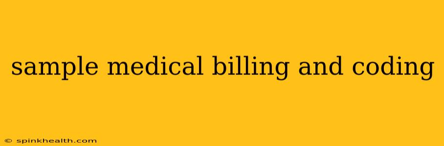 sample medical billing and coding