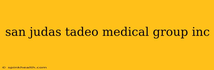 san judas tadeo medical group inc
